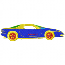 Cars Embroidery Design 4